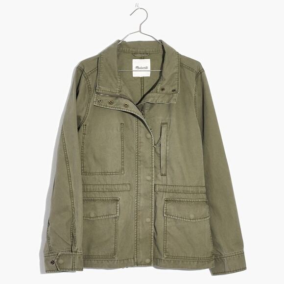 Madewell Women's Olive Green Utility Jacket Size Medium - Picture 9 of 9